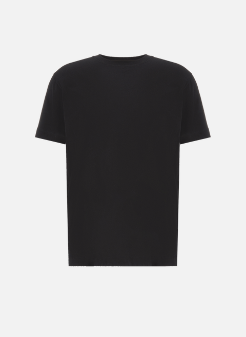 Round-neck organic cotton t-shirt BlackAU PRINTEMPS PARIS 
