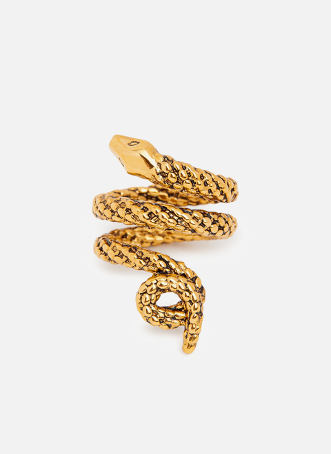 Golden asclepios ring AURELIE BIDERMANN 