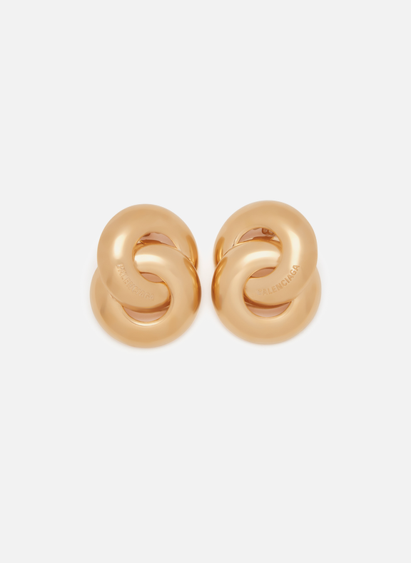 BALENCIAGA Boucles d'oreilles Twin en laiton Doré
