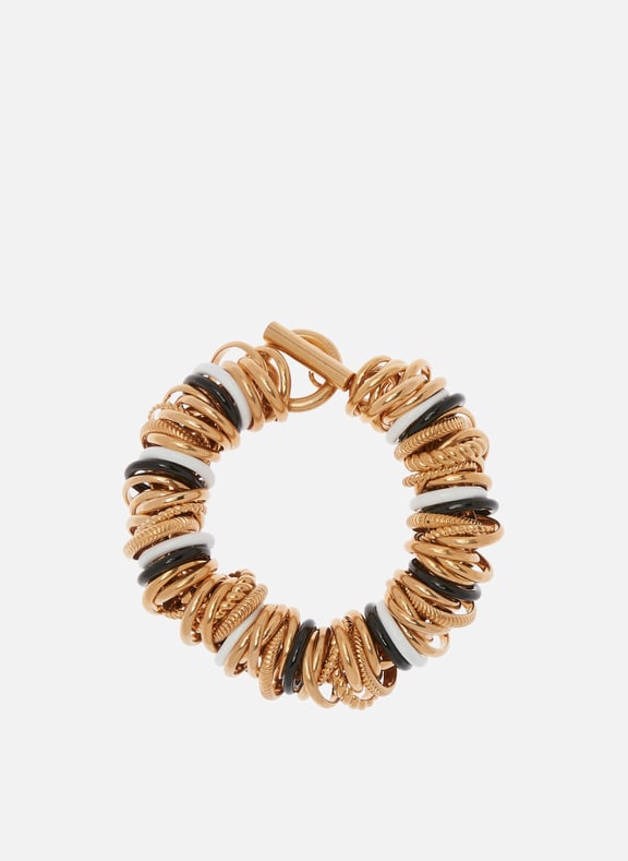 Bracelet oversize Multirings en laiton Doré by BALENCIAGA BALENCIAGA Bracelet oversize Multirings en laiton Doré