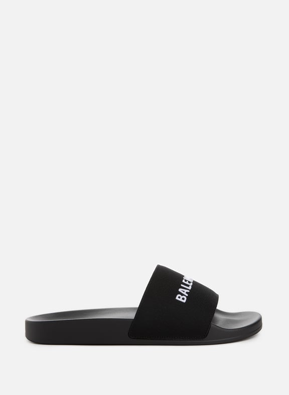 Claquettes avec logo Noir by BALENCIAGA BALENCIAGA Claquettes avec logo Noir