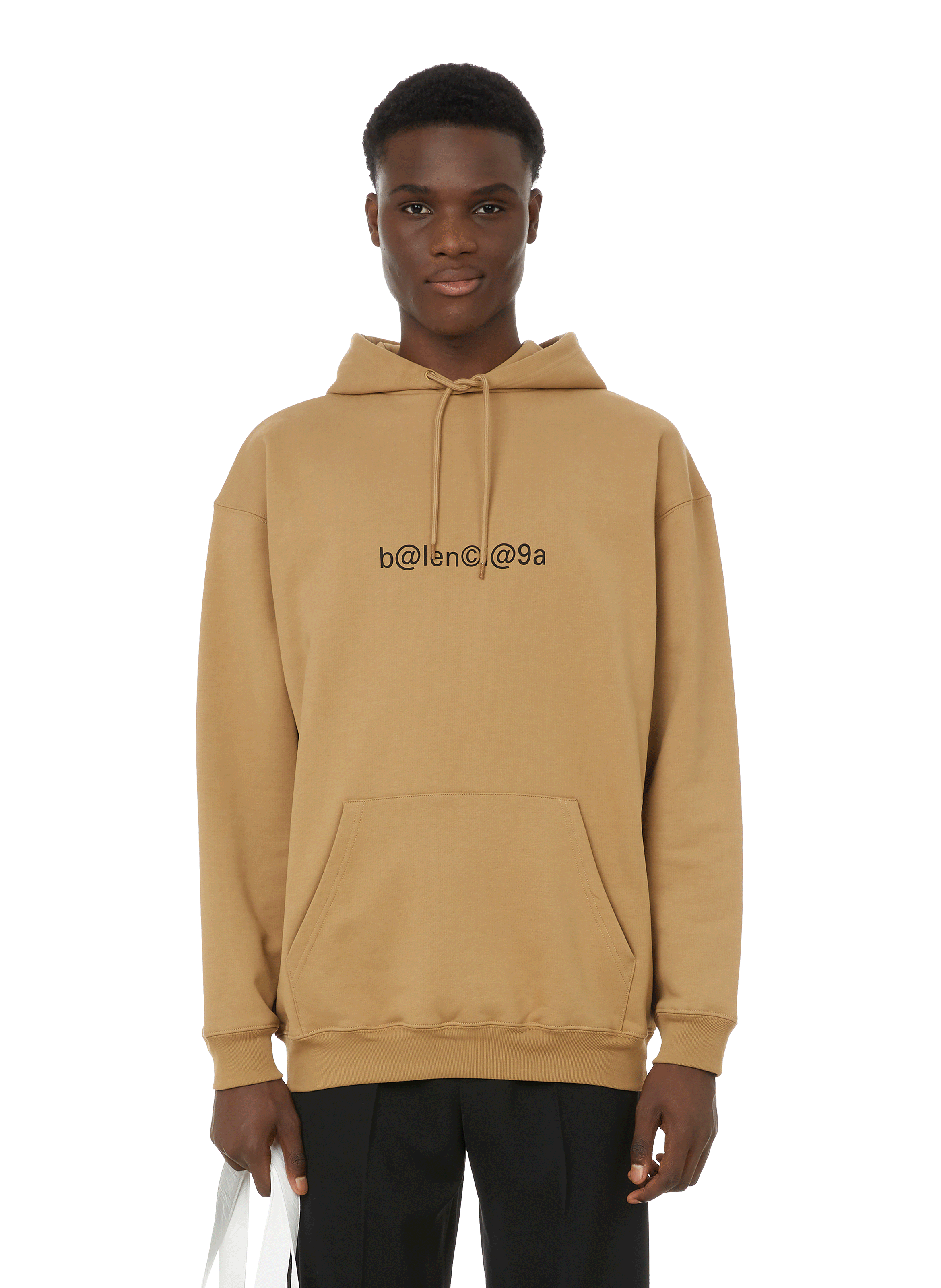 COTTON LOGO HOODIE - BALENCIAGA for MEN | Printemps.com