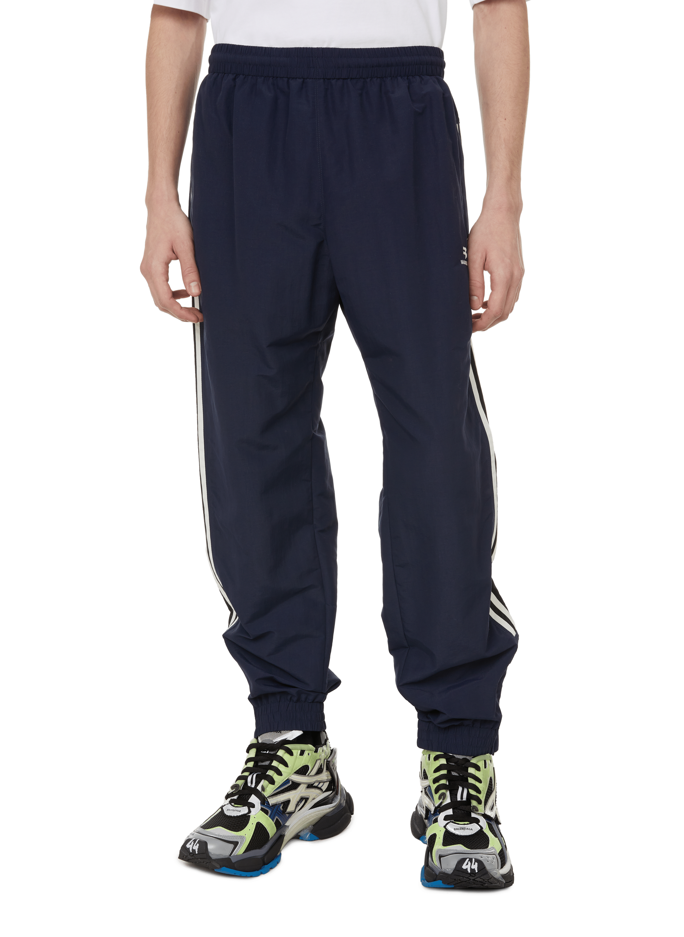 Pantalon de jogging en jersey de coton X Adidas Blanc Balenciaga   MATCHESFASHION FR