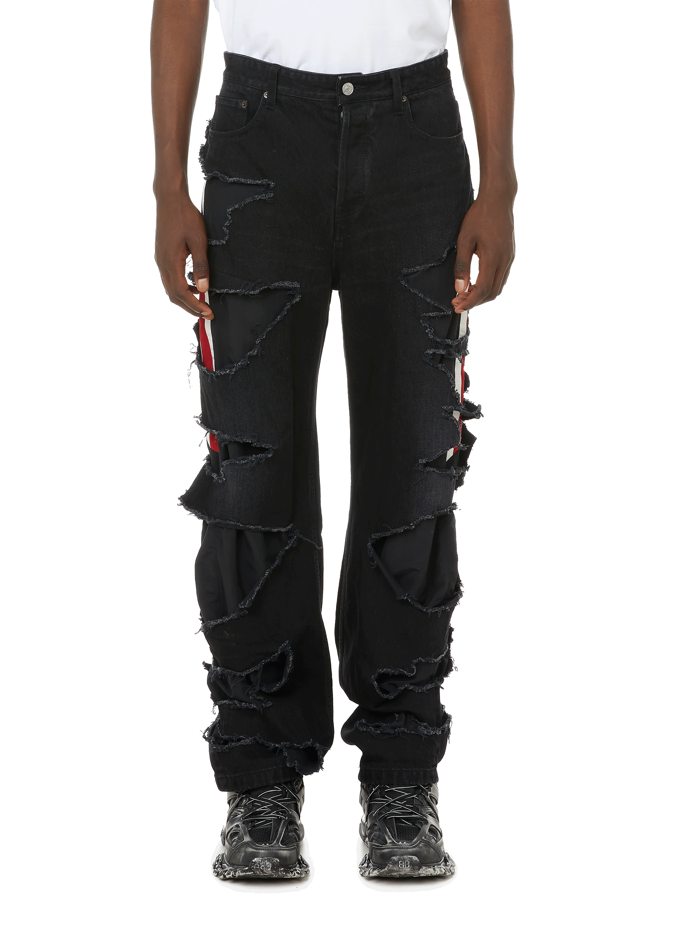 balenciaga split jeans