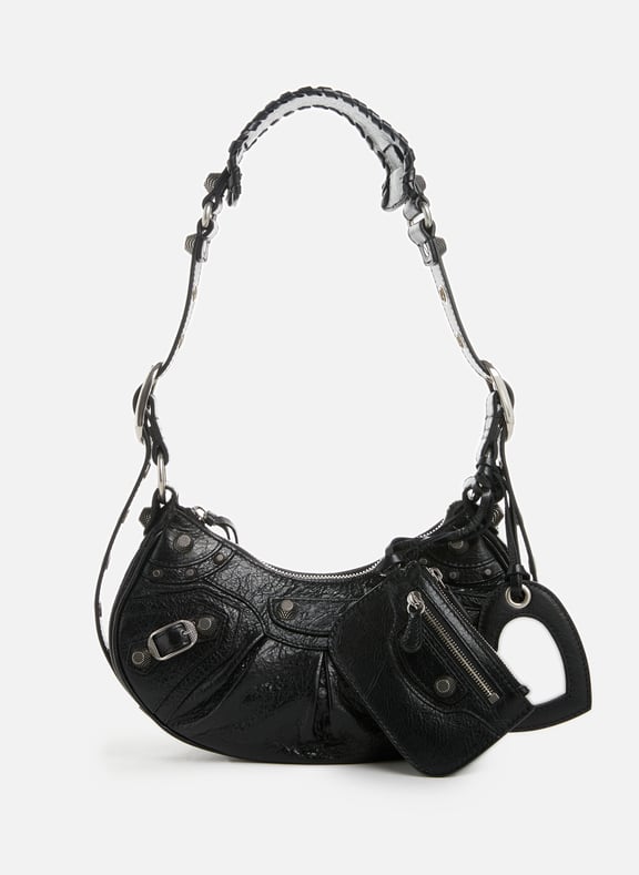 Sac porté épaule Le Cagole XS en cuir Noir by BALENCIAGA BALENCIAGA Sac porté épaule Le Cagole XS en cuir Noir