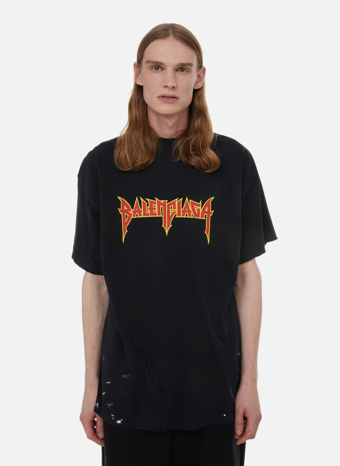 T-shirt oversize Metal en coton BALENCIAGA