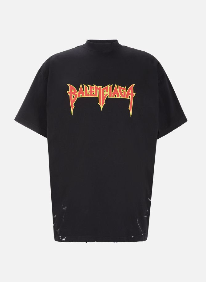 T-shirt oversize Metal en coton BALENCIAGA