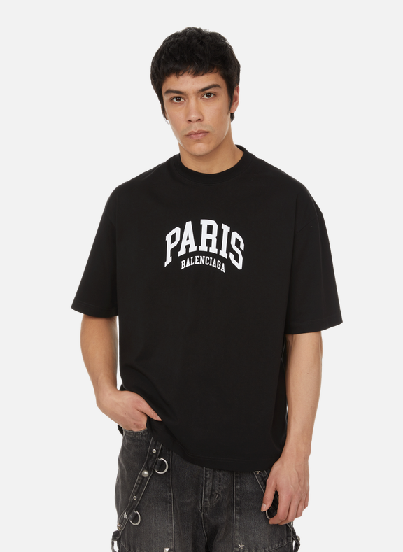 BALENCIAGA T-shirt Paris Balenciaga en coton Noir