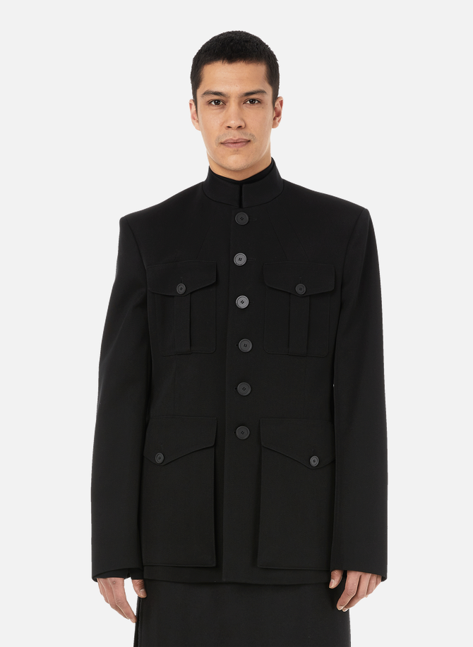 BALENCIAGA wool officer jacket