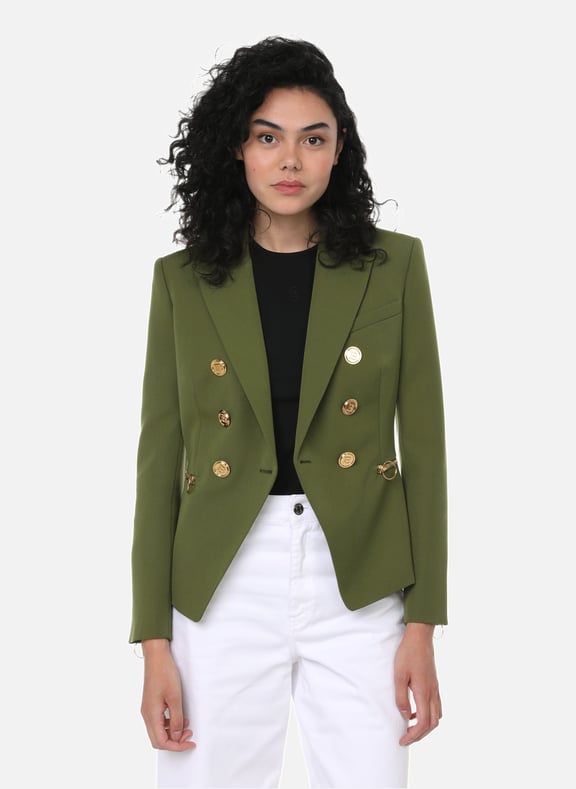 VESTE TAILLEUR EN LAINE BALMAIN pour FEMME Printemps