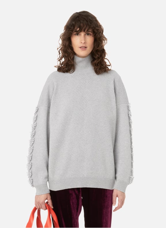 Pull col roulé en cachemire Gris by BARRIE BARRIE Pull col roulé en cachemire Gris