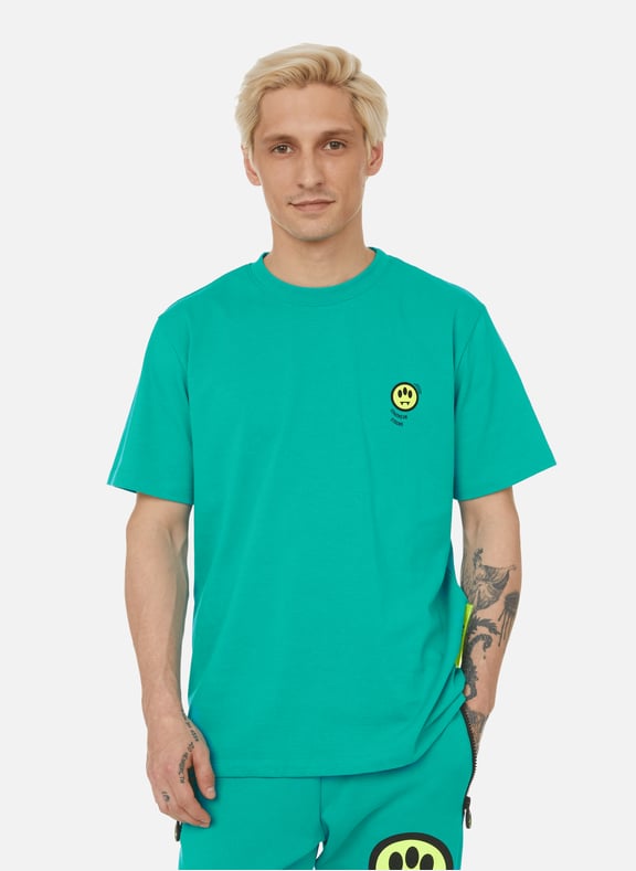 T-shirt à message en coton Vert by BARROW BARROW T-shirt à message en coton Vert