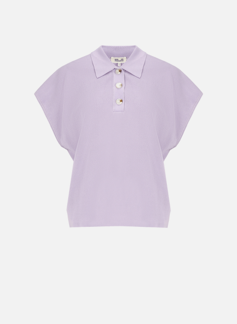 Short-sleeved Polo shirt VioletBAUM UND PFERDGARTEN 