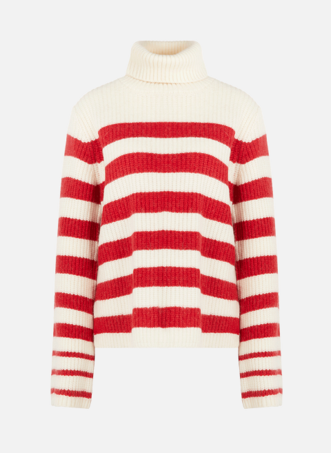 Striped Chikita sweater in wool and alpaca blend RedBAUM UND PFERDGARTEN 