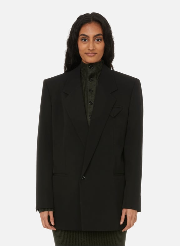 Blazer en laine Noir by BOTTEGA VENETA BOTTEGA VENETA Blazer en laine Noir