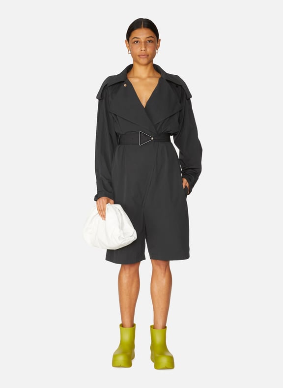 Combishort asymétrique Noir by BOTTEGA VENETA BOTTEGA VENETA Combishort asymétrique Noir