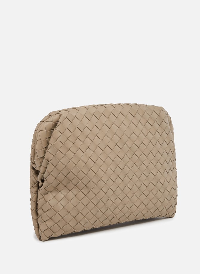 Beige clutch purse hot sale