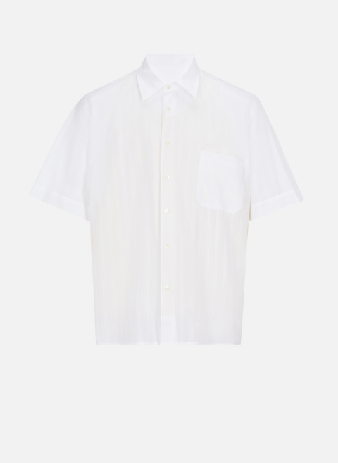 قميص قطني مخطط باللون الأبيض BOTTER 