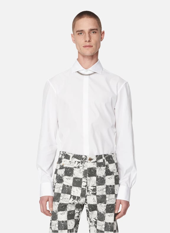 Chemise Architecte en coton Blanc by BOURRIENNE BOURRIENNE Chemise Architecte en coton Blanc