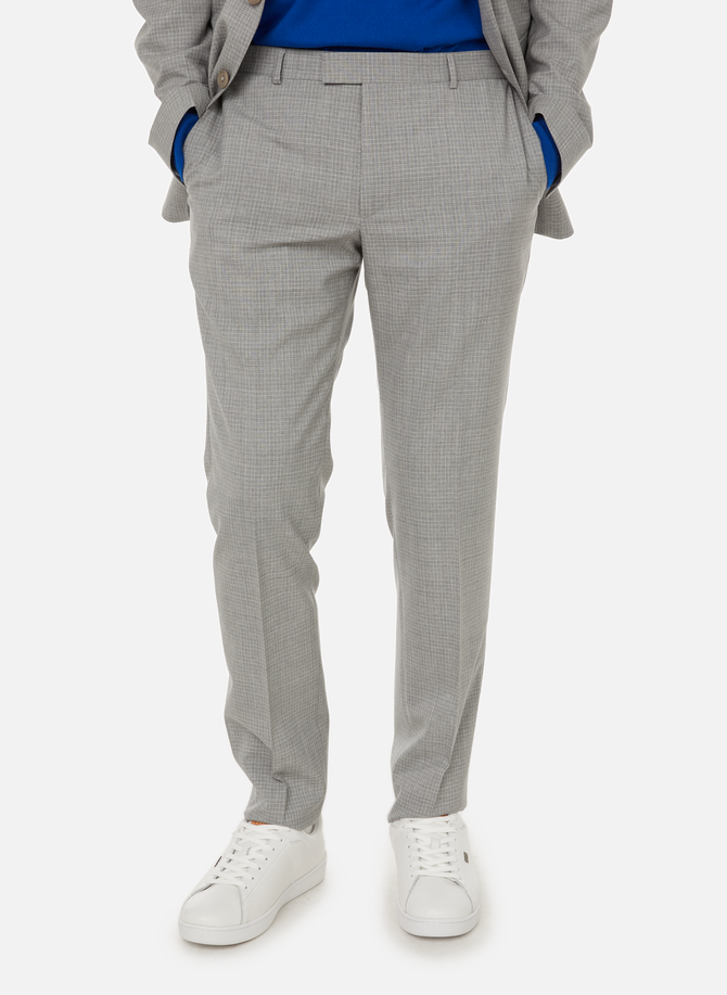 BRUMMELL wool checked cigarette pants