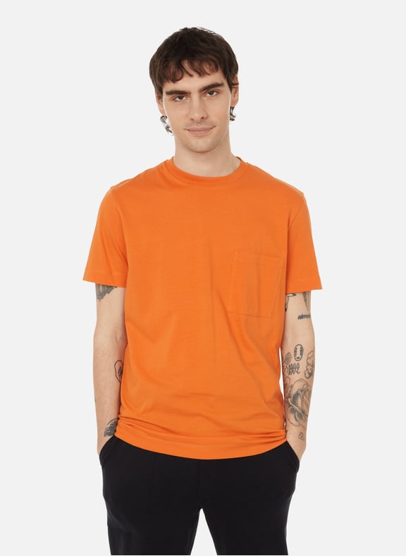 T-shirt en coton Orange by BRUMMELL BRUMMELL T-shirt en coton Orange