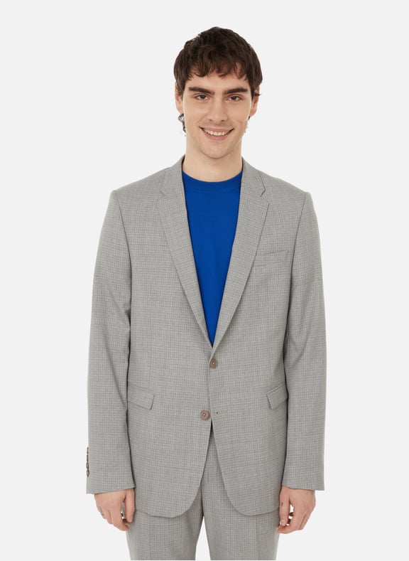 Veste de costume en laine Gris by BRUMMELL BRUMMELL Veste de costume en laine Gris