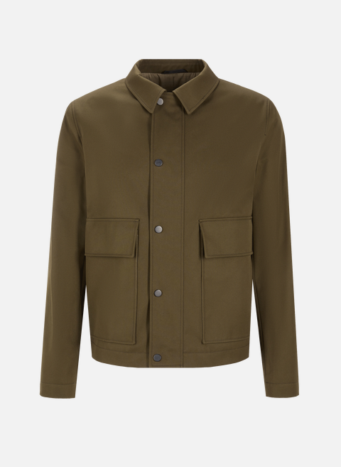 Straight cotton blend jacket GreenBRUMMELL 