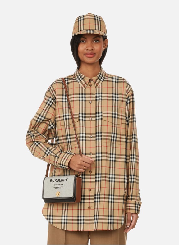 Chemise Vintage check en coton Beige by BURBERRY BURBERRY Chemise Vintage check en coton Beige