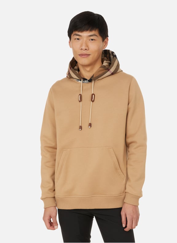 Hoodie en coton Beige by BURBERRY BURBERRY Hoodie en coton Beige