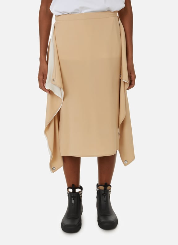 Burberry silk skirt best sale
