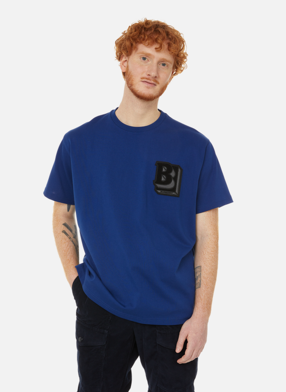BURBERRY T-shirt en coton Bleu
