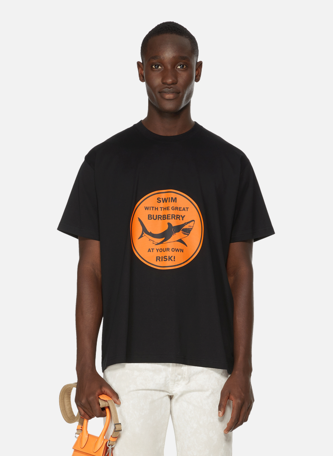 T-shirt imprimé en coton BURBERRY