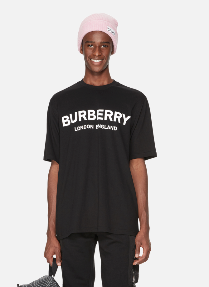 T-shirt logo en coton BURBERRY