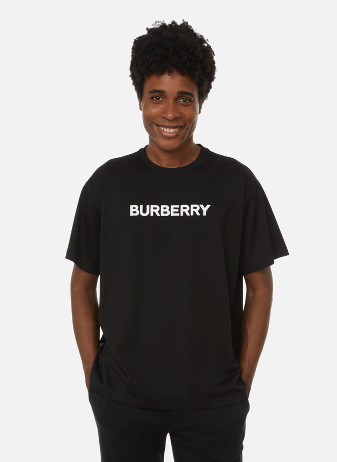 Burberry شيرت قطني كبير الحجم