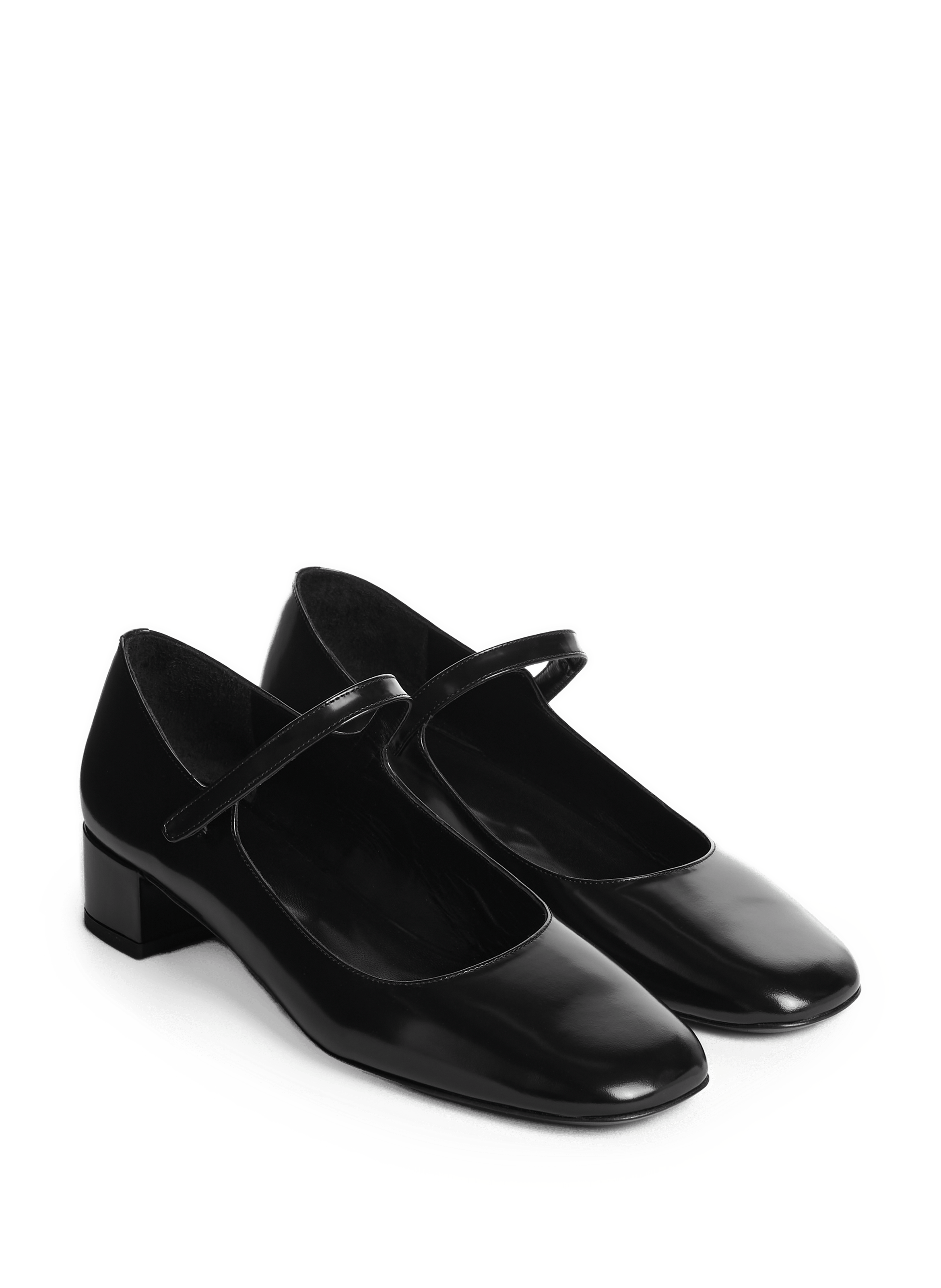 Babies En Cuir Véritable Talon Bas 2cm - Ballerines Femme Pointues Avec Nœud Fantaisie Bleu Marine Taille 39