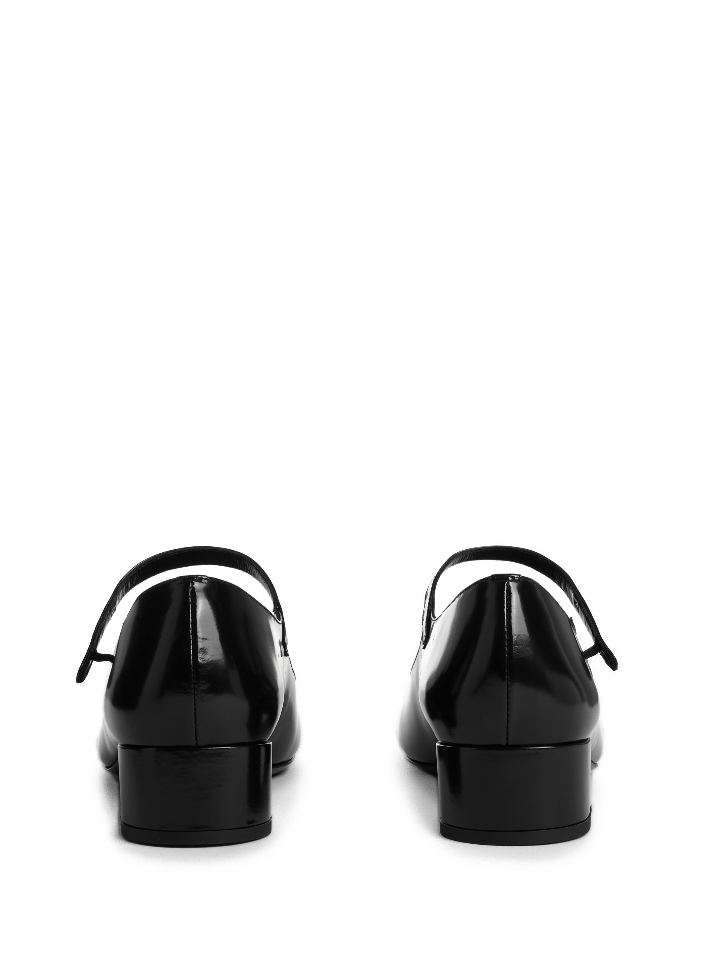 Ballerines Femme à Talon Bas - Style Rétro Mary Jane, Bout Rond, Boucle Fermée