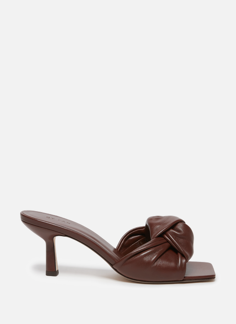 Lana leather mules BrownBY FAR 