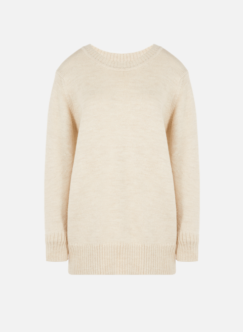 Oversized knitted sweater BeigeCAES 