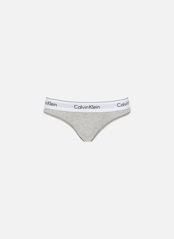 String en coton extensible Gris by CALVIN KLEIN CALVIN KLEIN String en coton extensible Gris