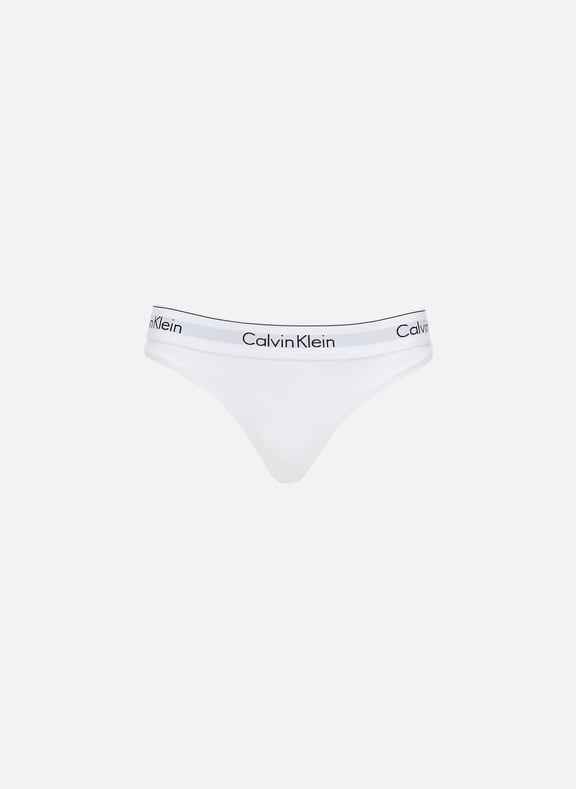 String en coton extensible Blanc by CALVIN KLEIN CALVIN KLEIN String en coton extensible Blanc