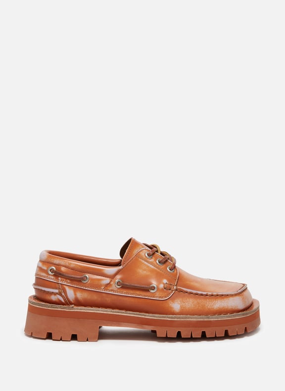 Chaussures bateau en cuir Multicolore by CAMPER LAB CAMPER LAB Chaussures bateau en cuir Multicolore