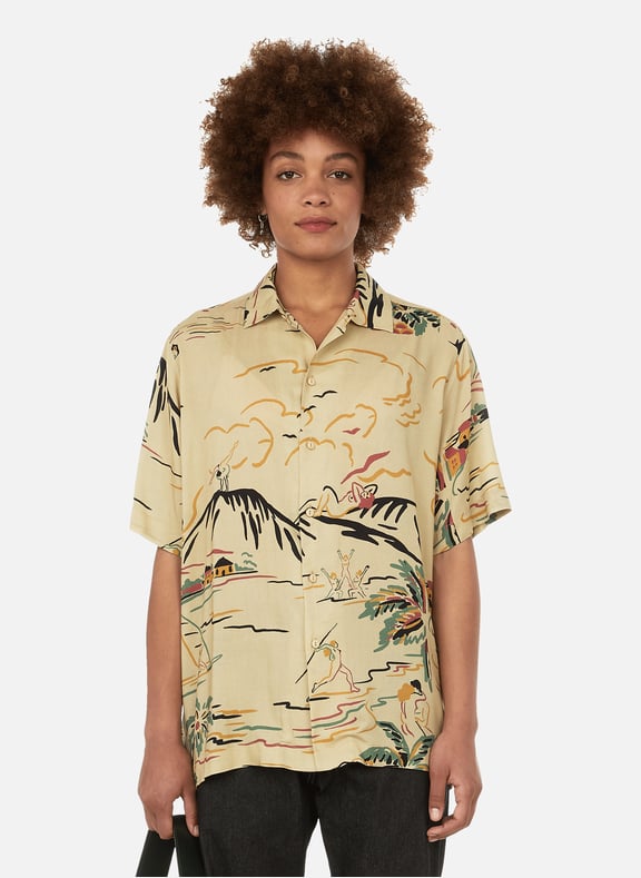 Chemise Hawaiian Squirt Beige by CARNE BOLLENTE CARNE BOLLENTE Chemise Hawaiian Squirt Beige