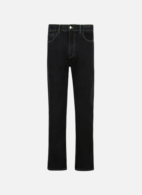 Ass Ventura-Jeans aus Baumwolle SchwarzCARNE BOLLENTE 