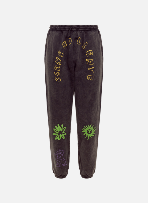 Pantalon de jogging Forever Hung en coton organique NoirCARNE BOLLENTE 
