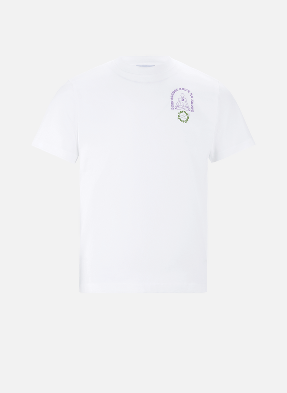 CARNE BOLLENTE T-shirt Deep secret en coton organique Blanc