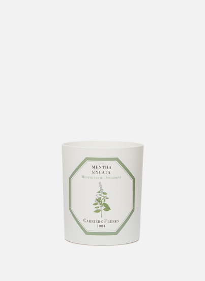 Bougie Parfumée Menthe Verte - Mentha Spicata - 185 g CARRIERE FRERES