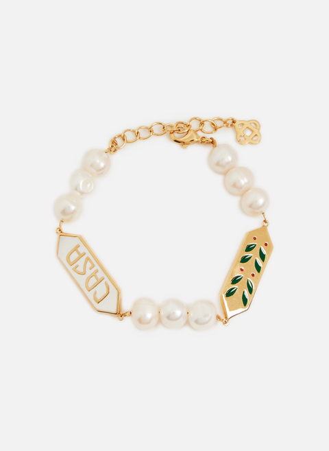 Bracelet à perles DoréCASABLANCA PARIS 