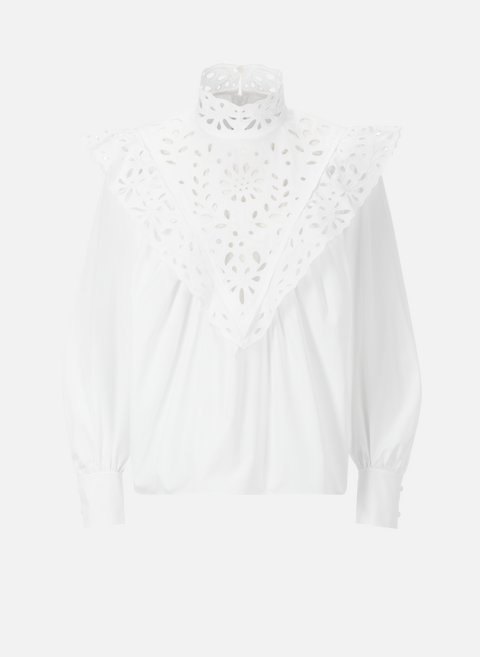 Cotton poplin blouse WhiteCHLOÉ 