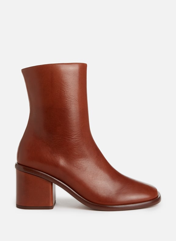 Bottines Meganne en cuir Marron by CHLOÉ CHLOÉ Bottines Meganne en cuir Marron