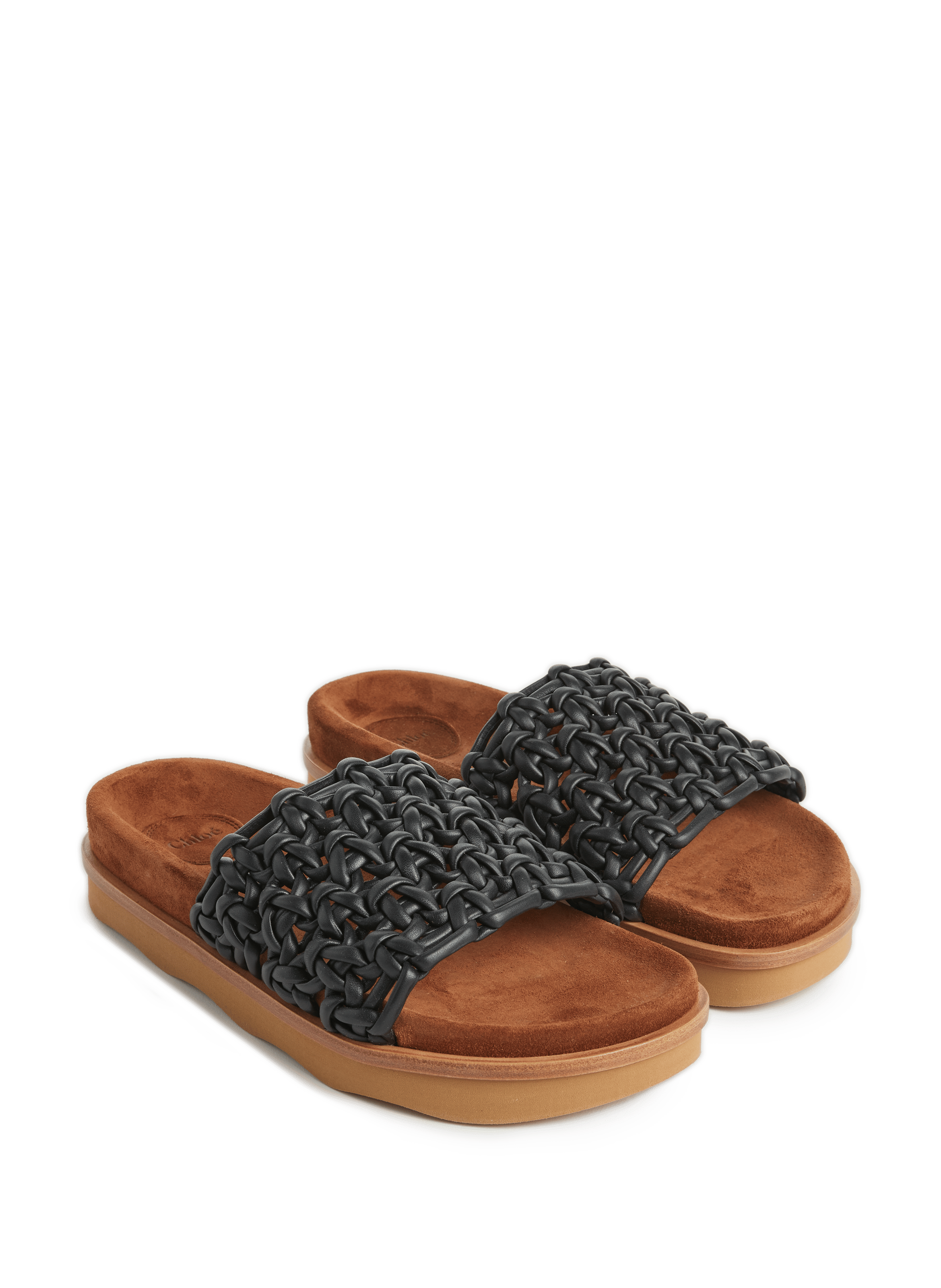 claquettes chloe beige